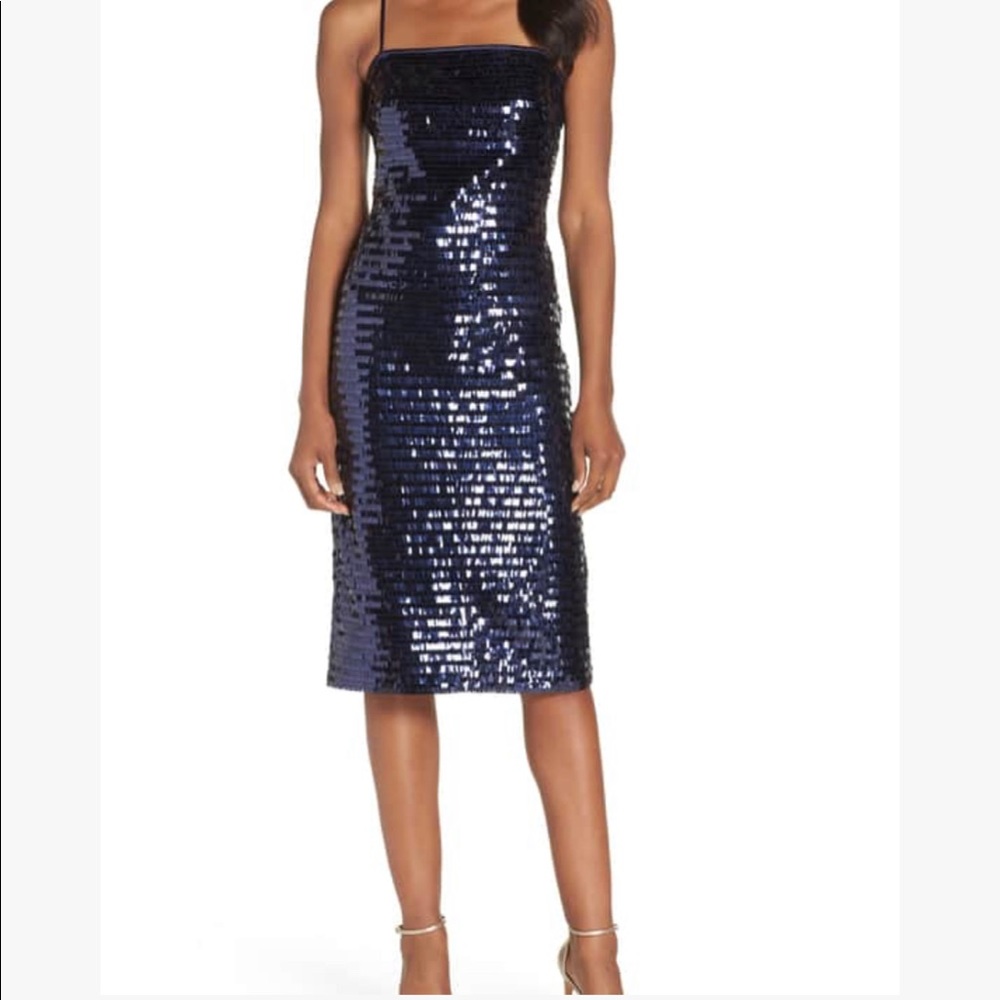 Eliza J Sequin Sheath Dress